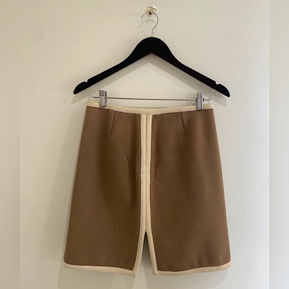 Opening Ceremony mini skirt in tan, size M